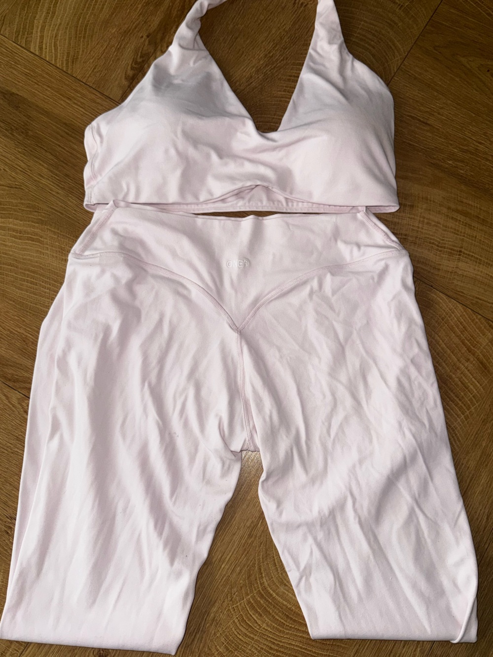 Oner Active Set in Ballet Pink Top XL Bottoms L
